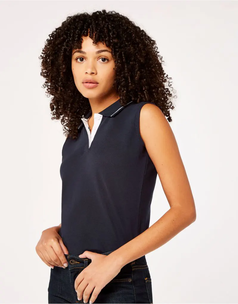 Kustom Kit Womens Classic Fit Sleeveless Polo