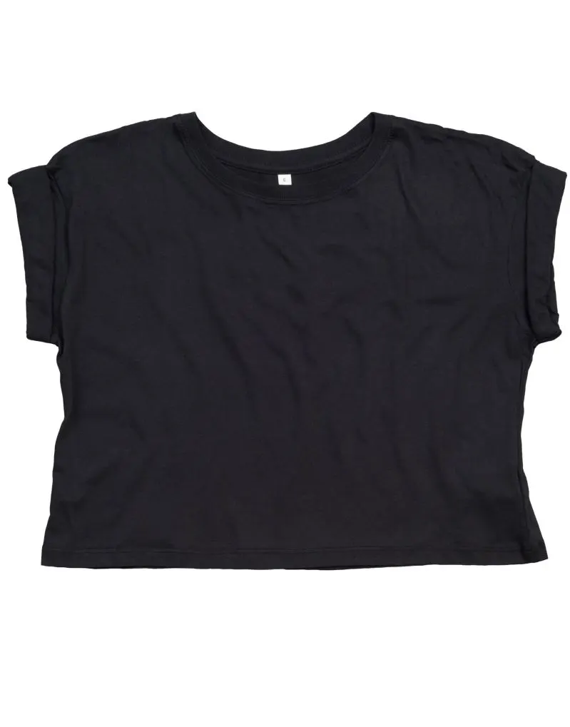Mantis Womens Crop Top T in Black