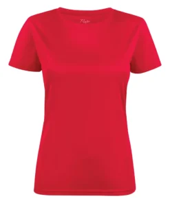 Printer Red Ladies Run Active T-Shirt