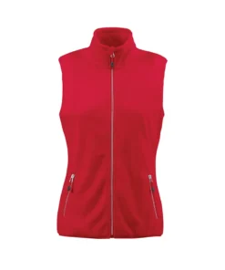 Printer Red Ladies Sideflip Fleece Vest