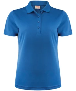 Printer Red Ladies Smash Polo Shirt