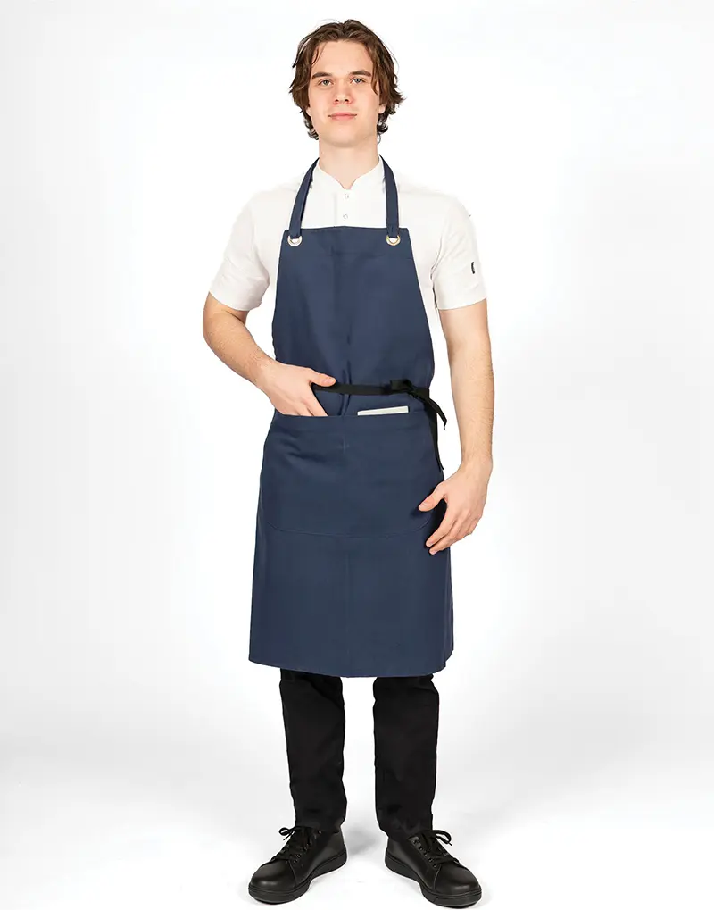 Dennys Canvas Bib Apron With Pocket