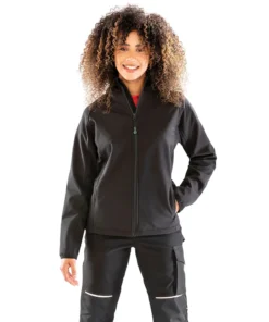Result Genuine Recycled Ladies 3-Layer Recycled Printable Hooded Softshell