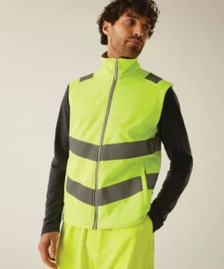 Regatta High Visibility Hi-Vis Pro Contract Ablaze Softshell Bodywarmer