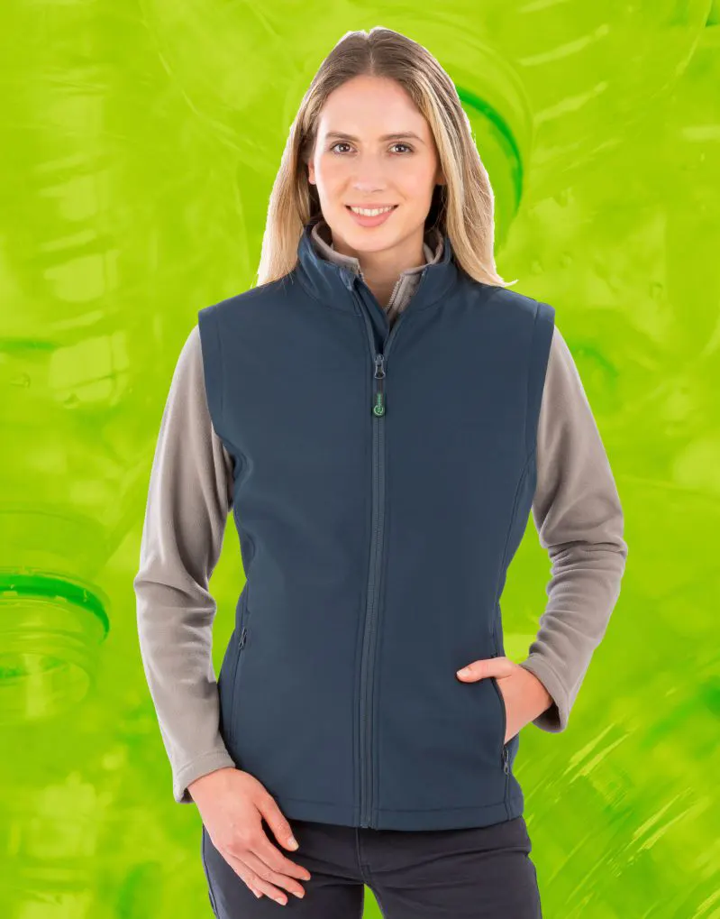 Result Genuine Recycled Ladies Recycled 2-Layer Printable Softshell Bodywarmer