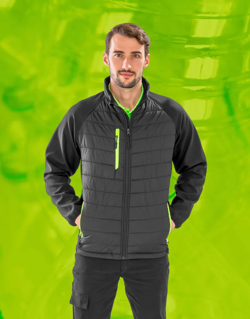 Result Genuine Recycled Mens Compass Padded Softshell Jacket