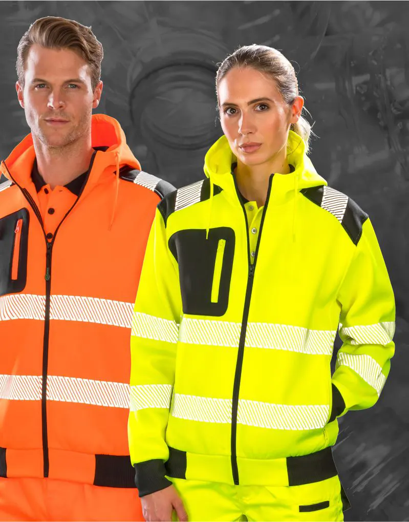 Result Genuine Recycled Recycled Zipped Safety Hoody