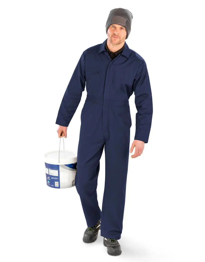 Result Genuine Recycled Mens Action Overall with zip front
