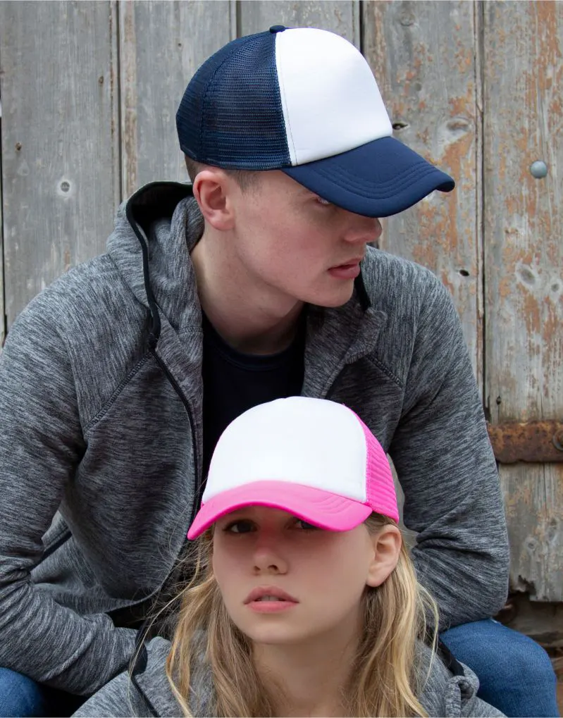 Result Headwear Detroit 1 and 2 Mesh Truckers Cap