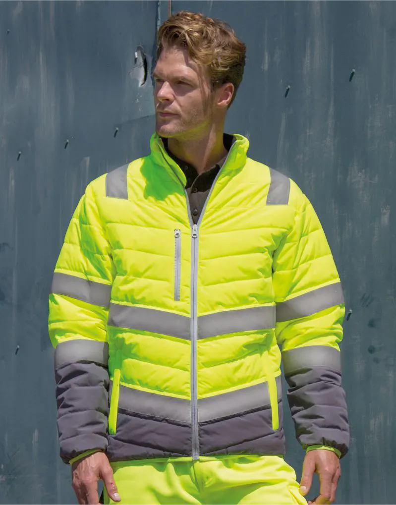 Result Safeguard Mens Soft Padded Safety Jacket