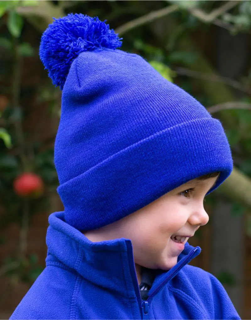 Result Winter Essentials Junior Pom Pom Beanie