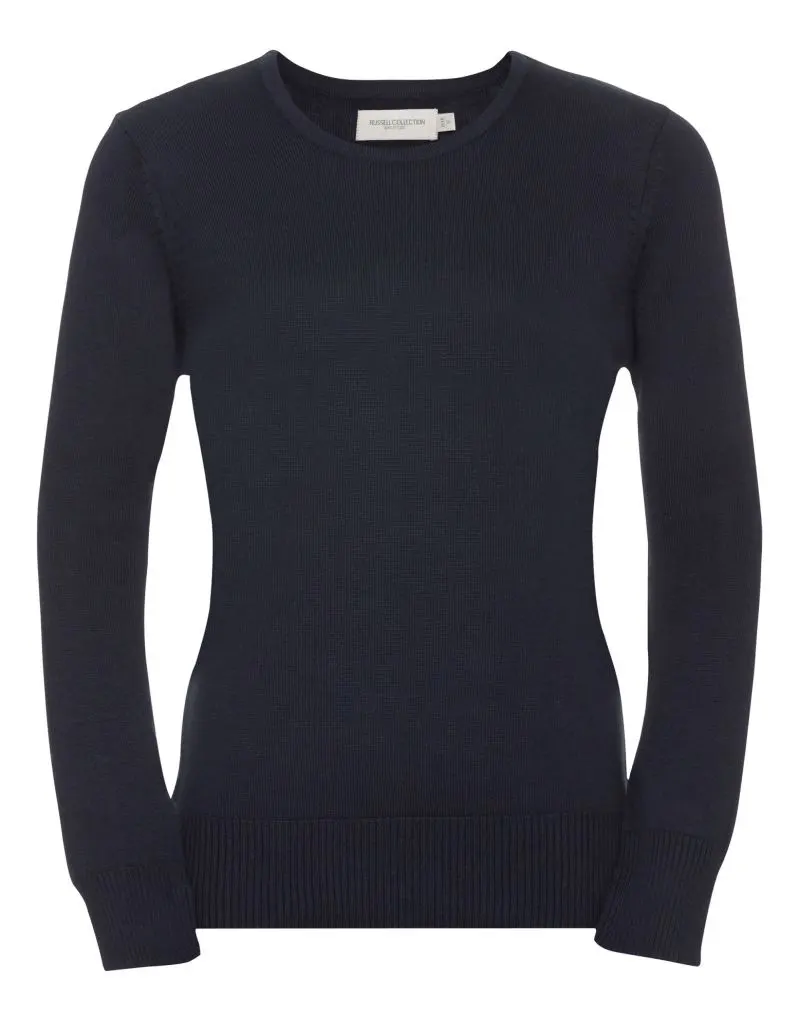 Russell Collection Ladies Crew Neck Knitted Pullover