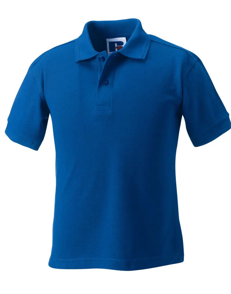 Russell Kids Childrens Hardwearing Polycotton Polo
