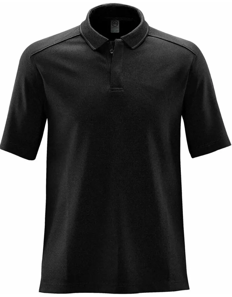 Stormtech Mens Endurance HD Polo in Black and Dolphin