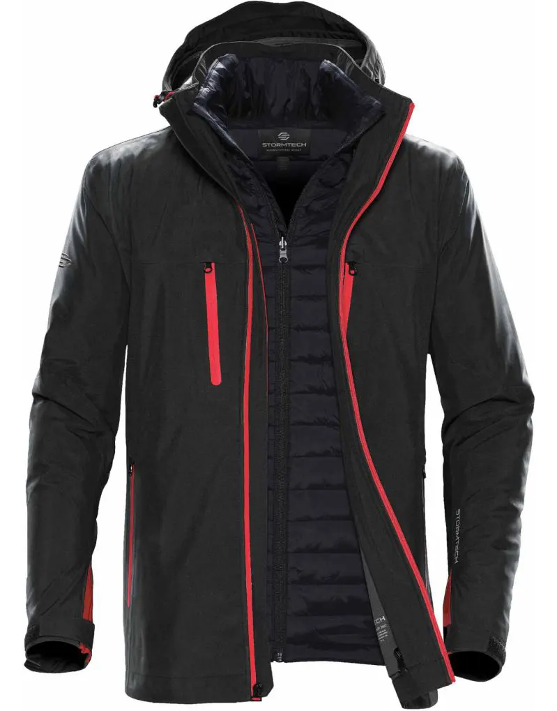 Black/Bright Red