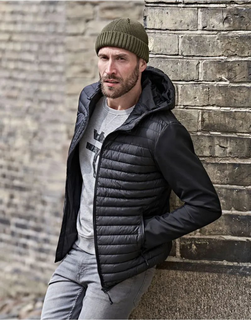 Tee Jays Mens Hooded Crossover Jacket