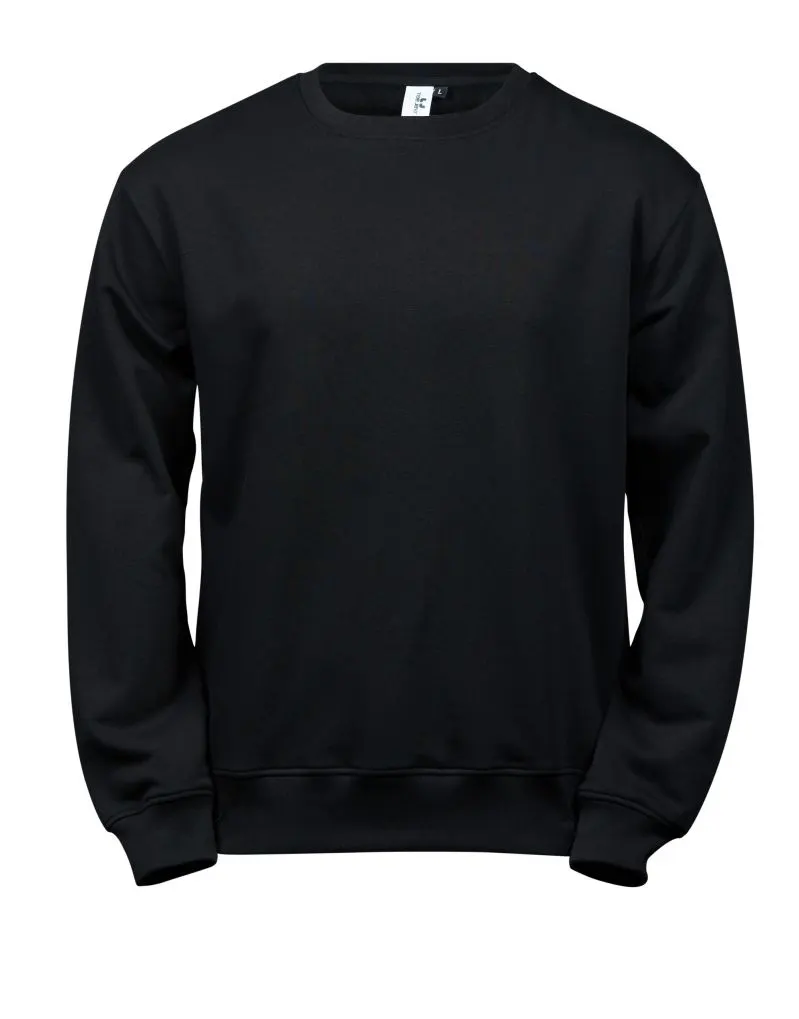 Tee Jays Mens Power Sweatshirt in Black