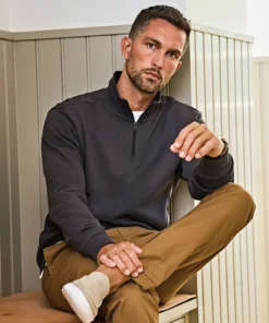 Tee Jays Ribbed Interlock Half Zip
