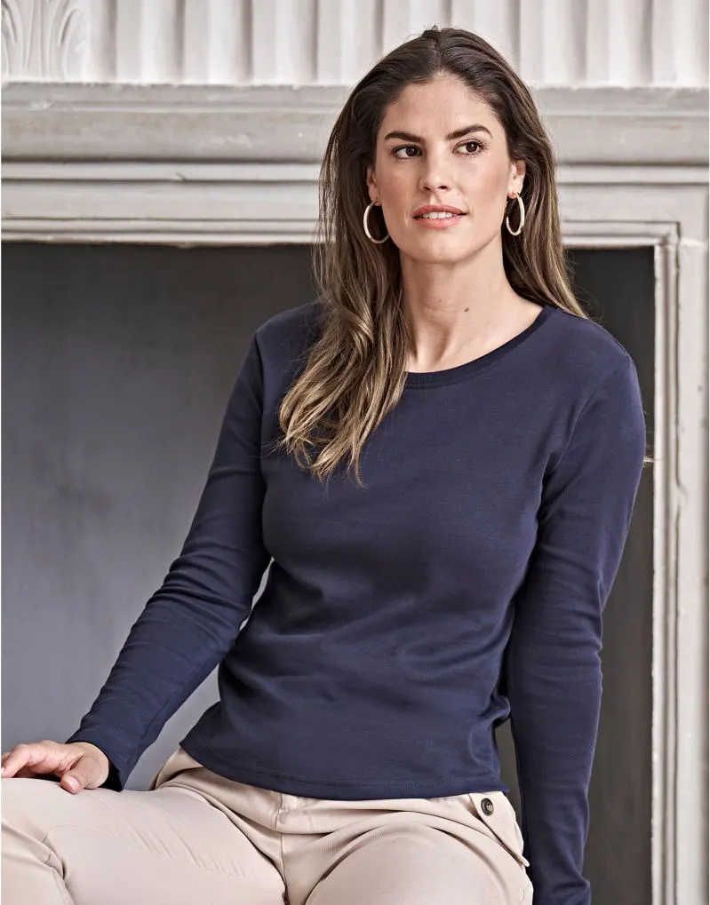 Tee Jays Ladies Long Sleeve Interlock Tee