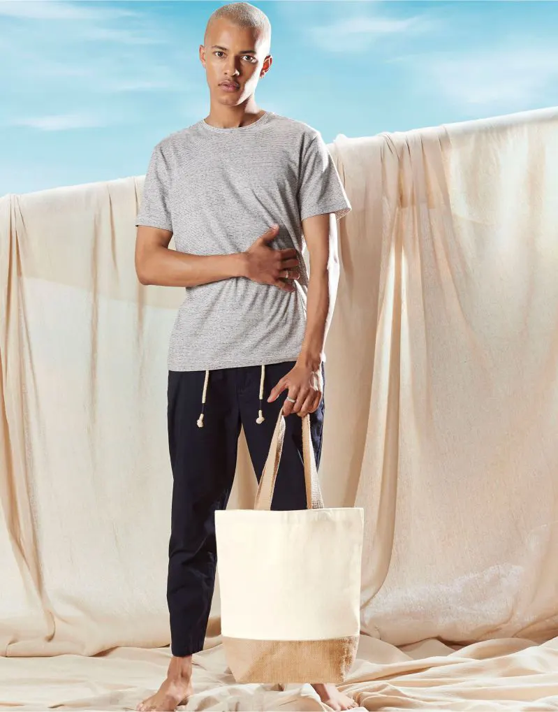 Westford Mill Jute Base Canvas Shopper
