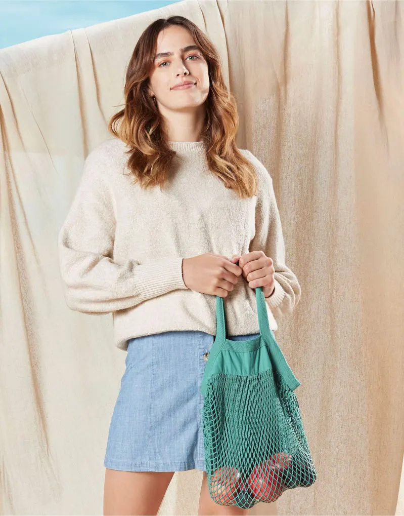 Westford Mill Organic Cotton Mini Mesh Grocery Bag