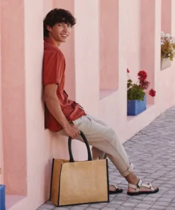 Westford Mill Natural Starched Jute Classic Shopper