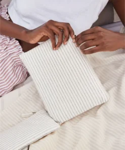 Westford Mill Striped Organic Cotton Accessory Pouch