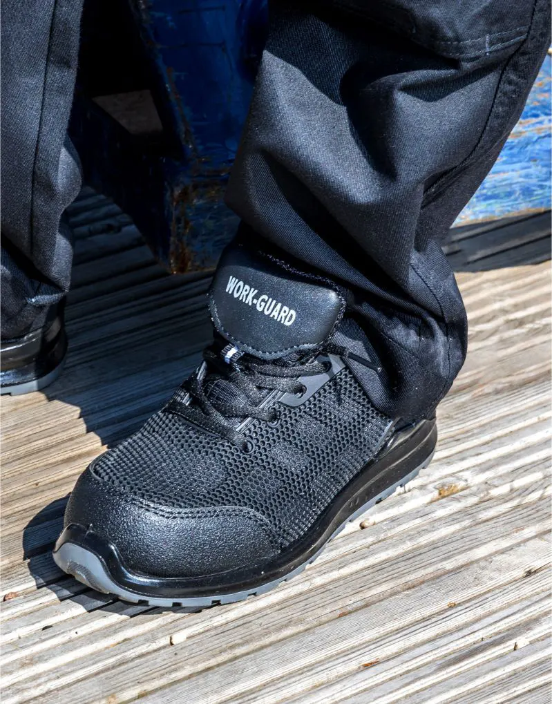 WORK-GUARD by Result Unisex All Black Safety Trainer