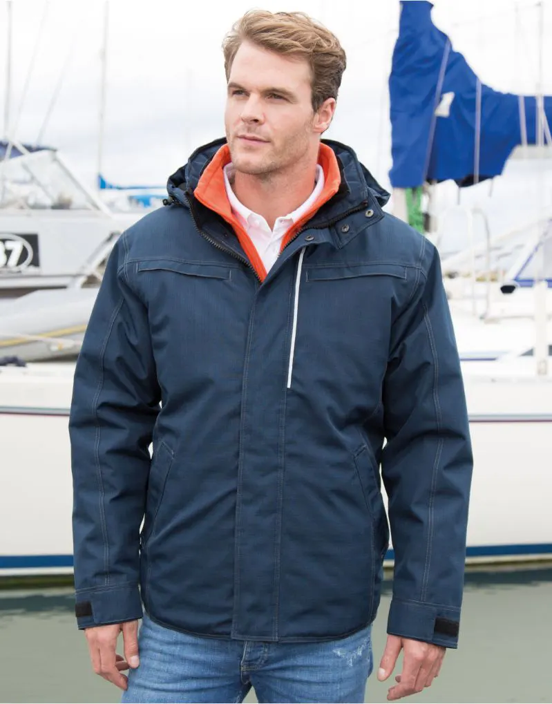 WORK-GUARD by Result Mens Denim Texture Rugged Jacket