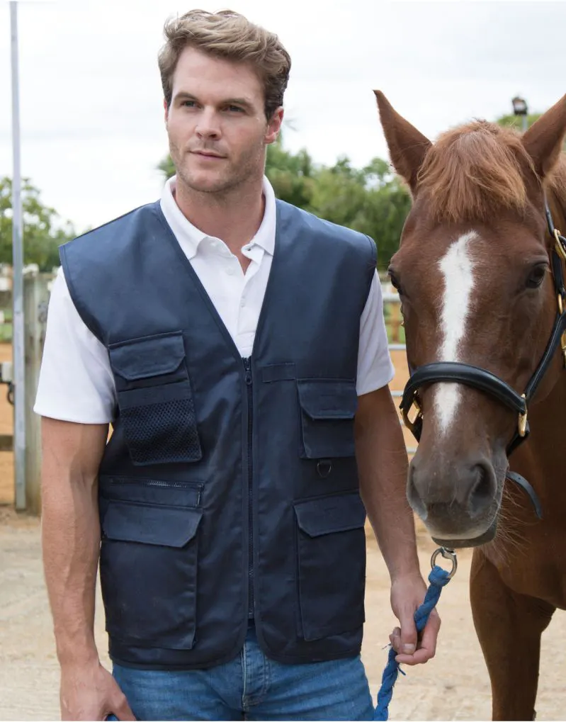 WORK-GUARD by Result Mens Safari Waistcoat