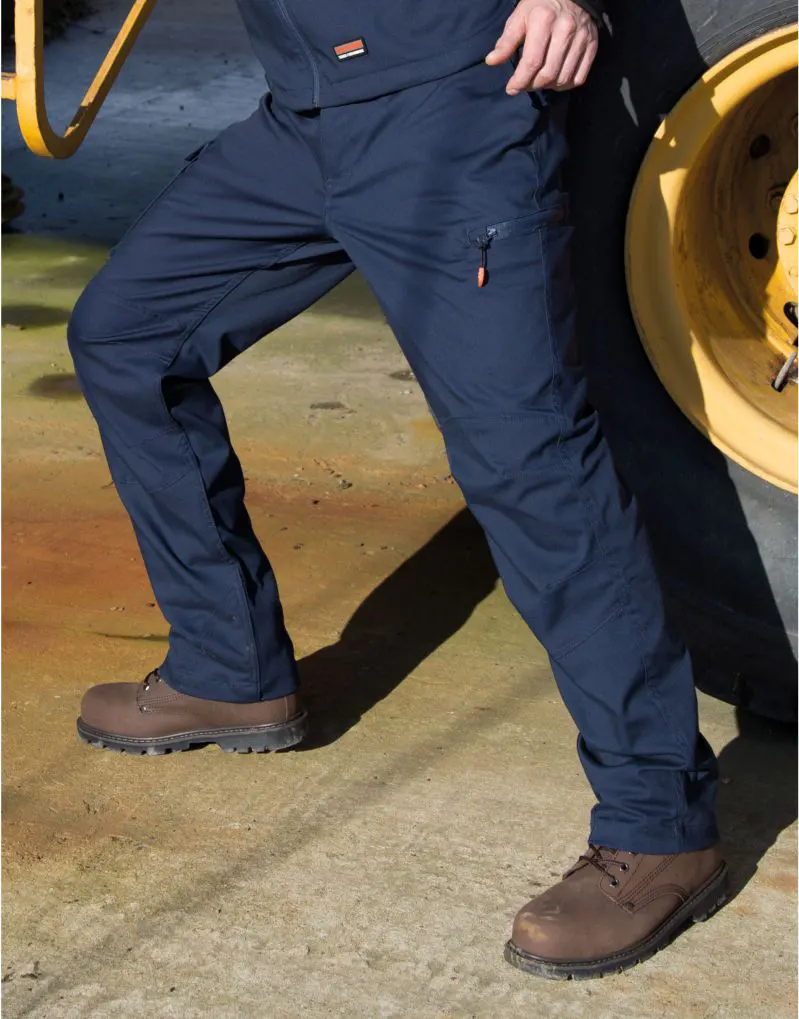 WORK-GUARD by Result Mens Sabre Stretch Trousers (Long)