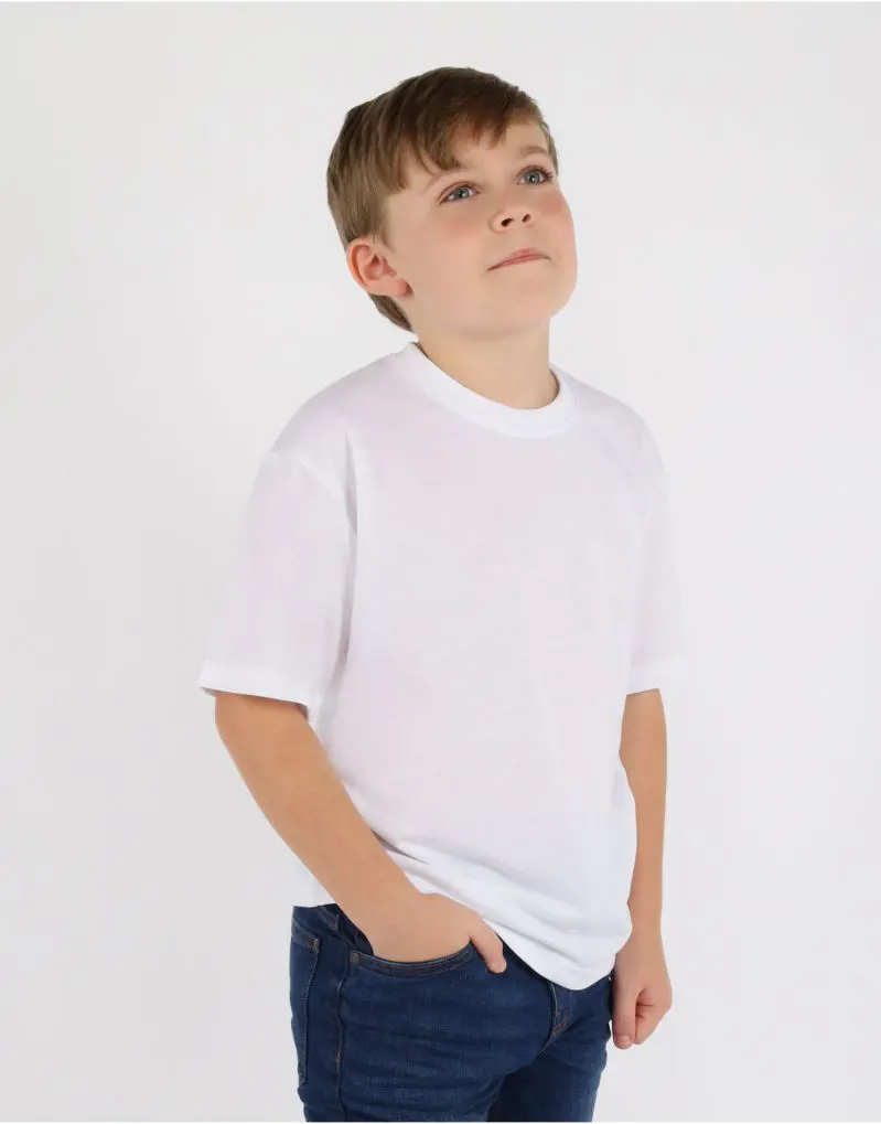 Xpres Kids Short Sleeve Subli Plus T-Shirt in White