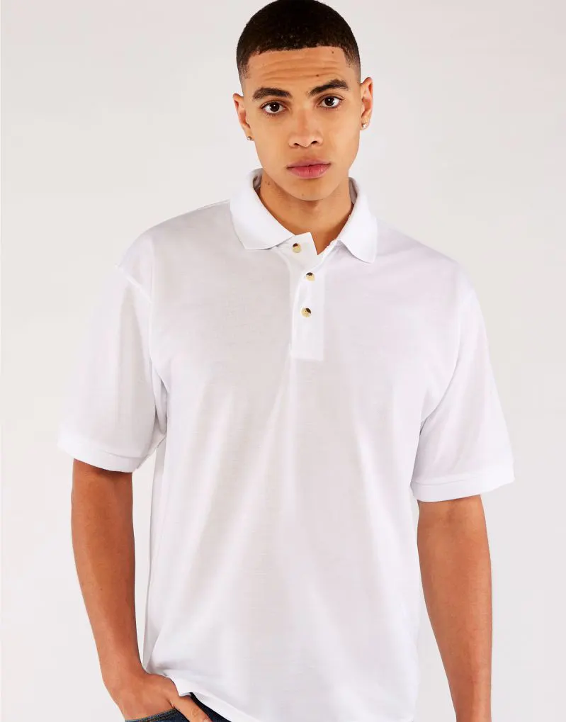 Xpres Mens Subli Polo Shirt in White