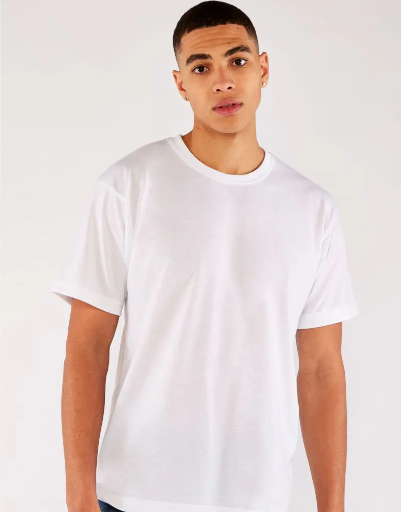 Xpres Mens Subli Plus T-Shirt with Removable Label in White