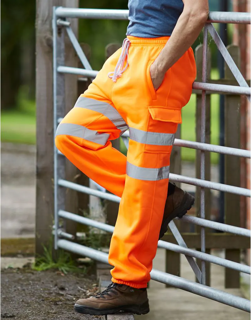 Yoko Mens Hi-Vis Jogging Pants