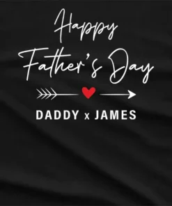 Personalised Happy Fathers Day Graphic T-Shirt