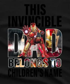 Personalised Invincible Dad Belongs to T-Shirt