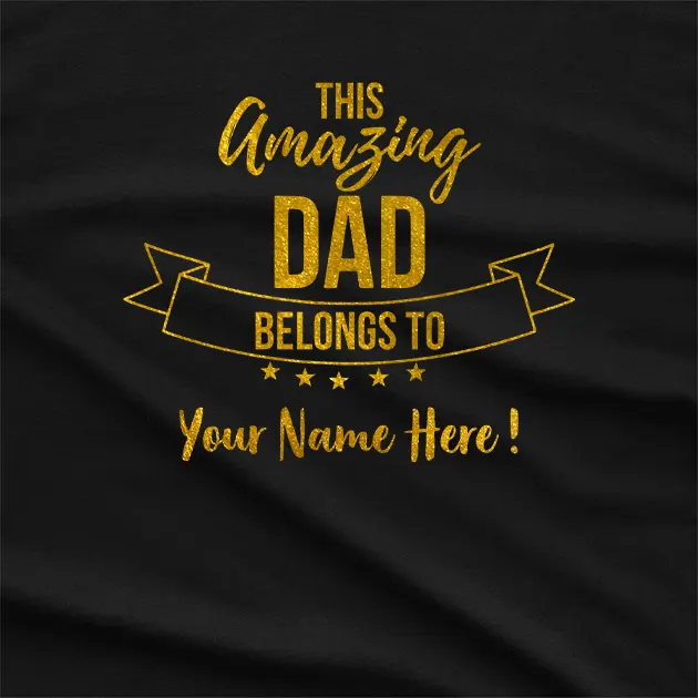 Personalised This Awesome Dad T-Shirt