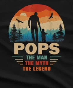 Pops The Man The Myth The Legend Graphic T-Shirt