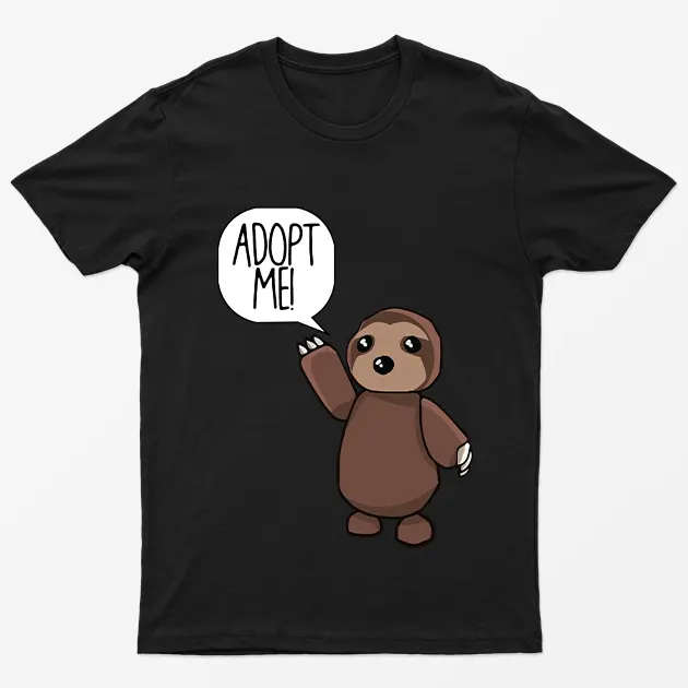 Black Adopt Me Sloth T-Shirt
