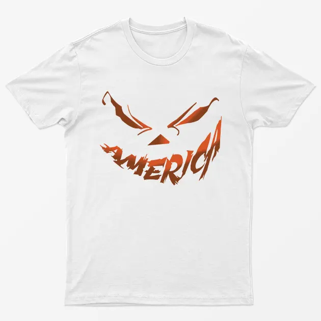 White America Halloween Face T-Shirt