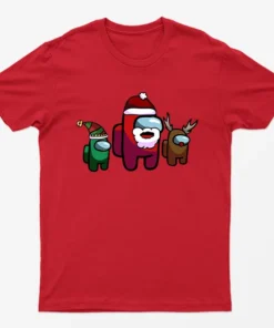 Red Among Us Christmas T-Shirt