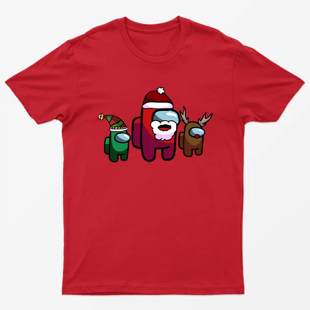 Red Among Us Christmas T-Shirt