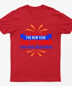 Red And Now We Welcome The New Year Christmas T-Shirt