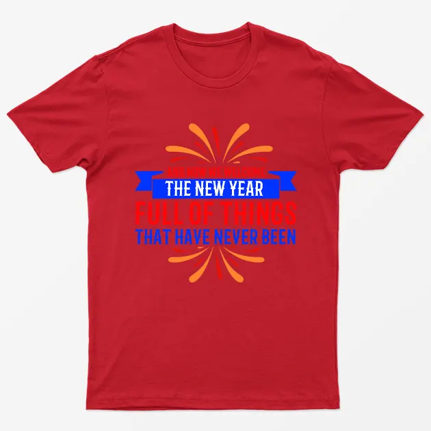 Red And Now We Welcome The New Year Christmas T-Shirt