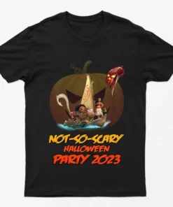 Black Animated Haunted House Party T-Shirt