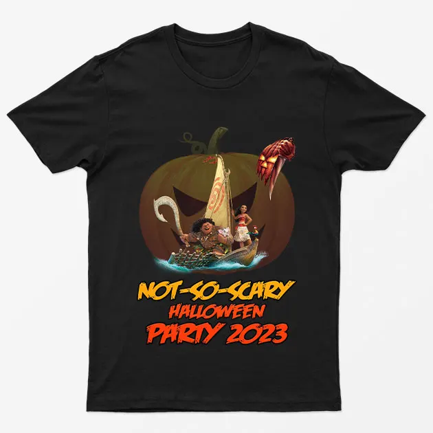 Black Animated Haunted House Party T-Shirt