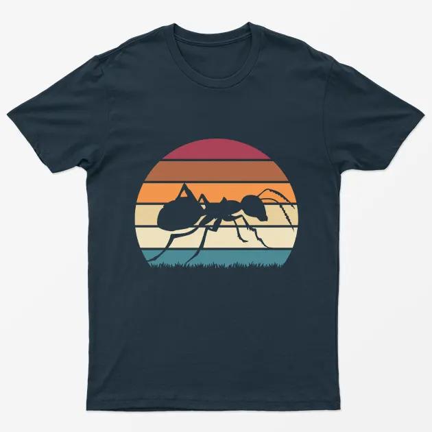 Navy Blue Ant Animal Pun T-Shirt