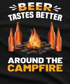 Around The Campfire Beer Graphic T-Shirt