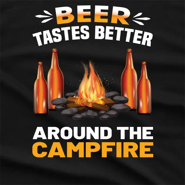 Around The Campfire Beer Graphic T-Shirt